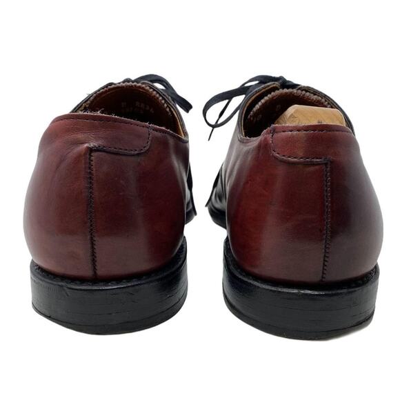 Allen Edmonds Oxford Dress Shoes Men\'s 10 D Burgundy Leather USA Cap Toe Lace Up main image 14
